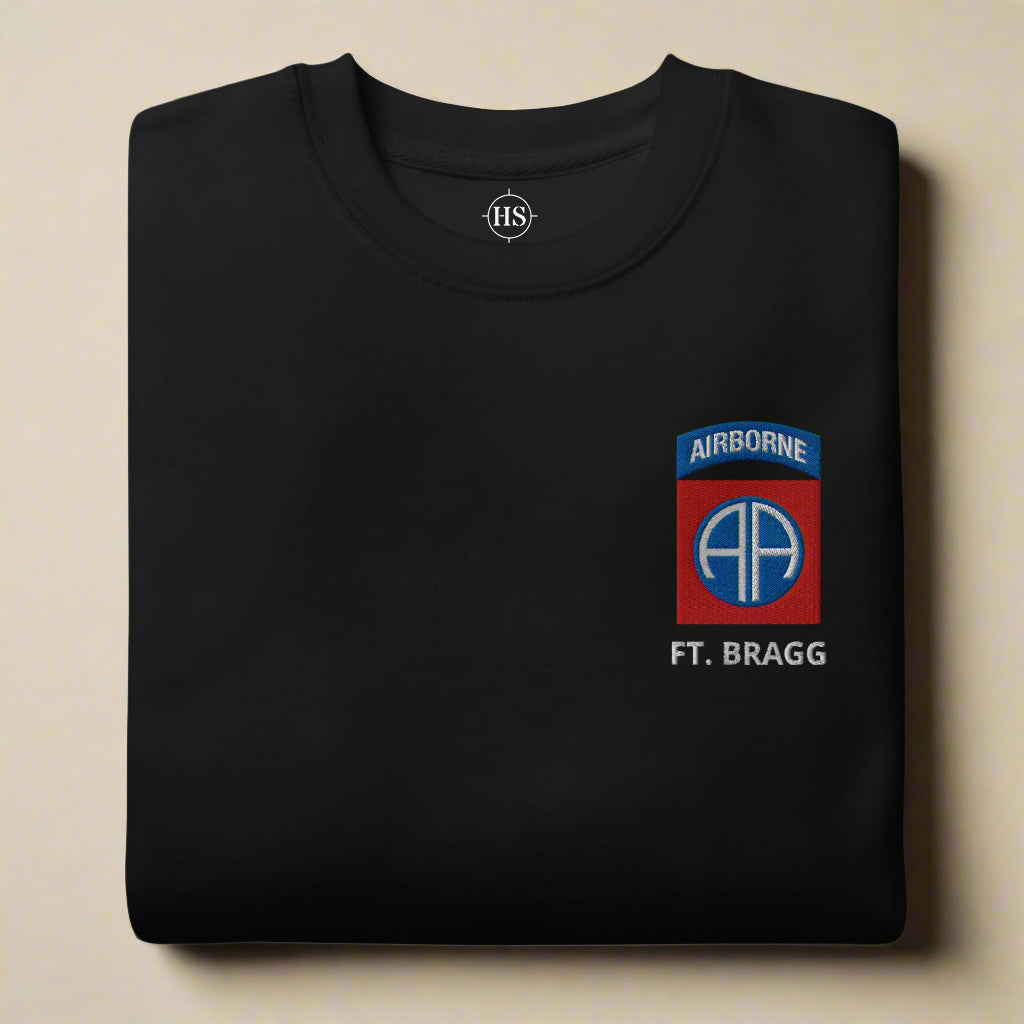 82nd Airborne Ft Bragg Sweatshirt Embroidered