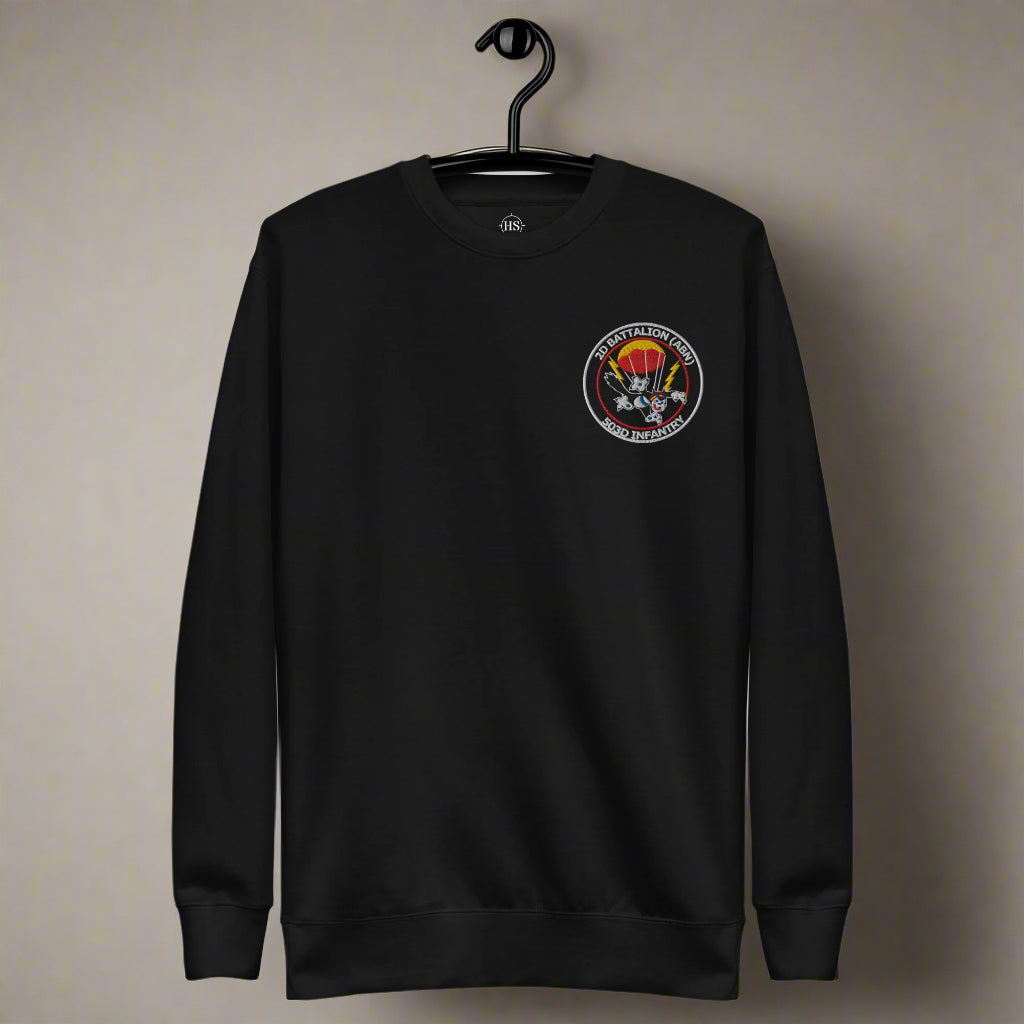 503D Infantry 2D Battalion Sweatshirt Embroidered