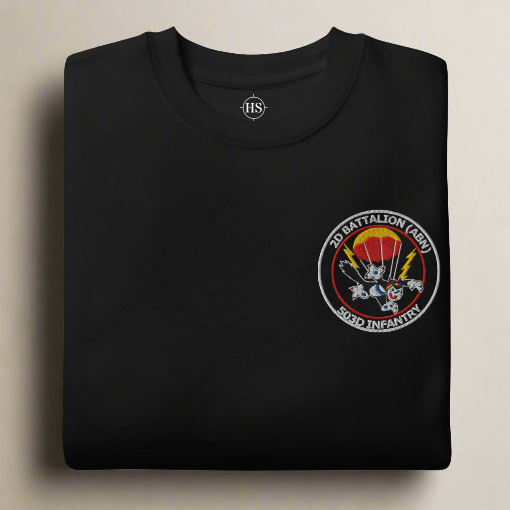 503D Infantry 2D Battalion Sweatshirt Embroidered