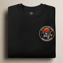 black sweatshirt embroidered with 503d infantry 2d battalion insignia.
