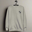 75th ranger regiment insignia embroidered on the left chest of sweatshirt