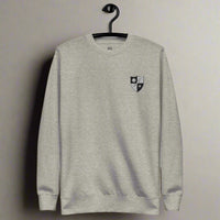 75th ranger regiment insignia embroidered on the left chest of sweatshirt