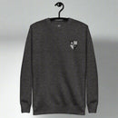 75th ranger regiment insignia embroidered on the left chest of sweatshirt