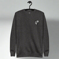 75th ranger regiment insignia embroidered on the left chest of sweatshirt