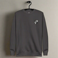 75th ranger regiment insignia embroidered on the left chest of sweatshirt