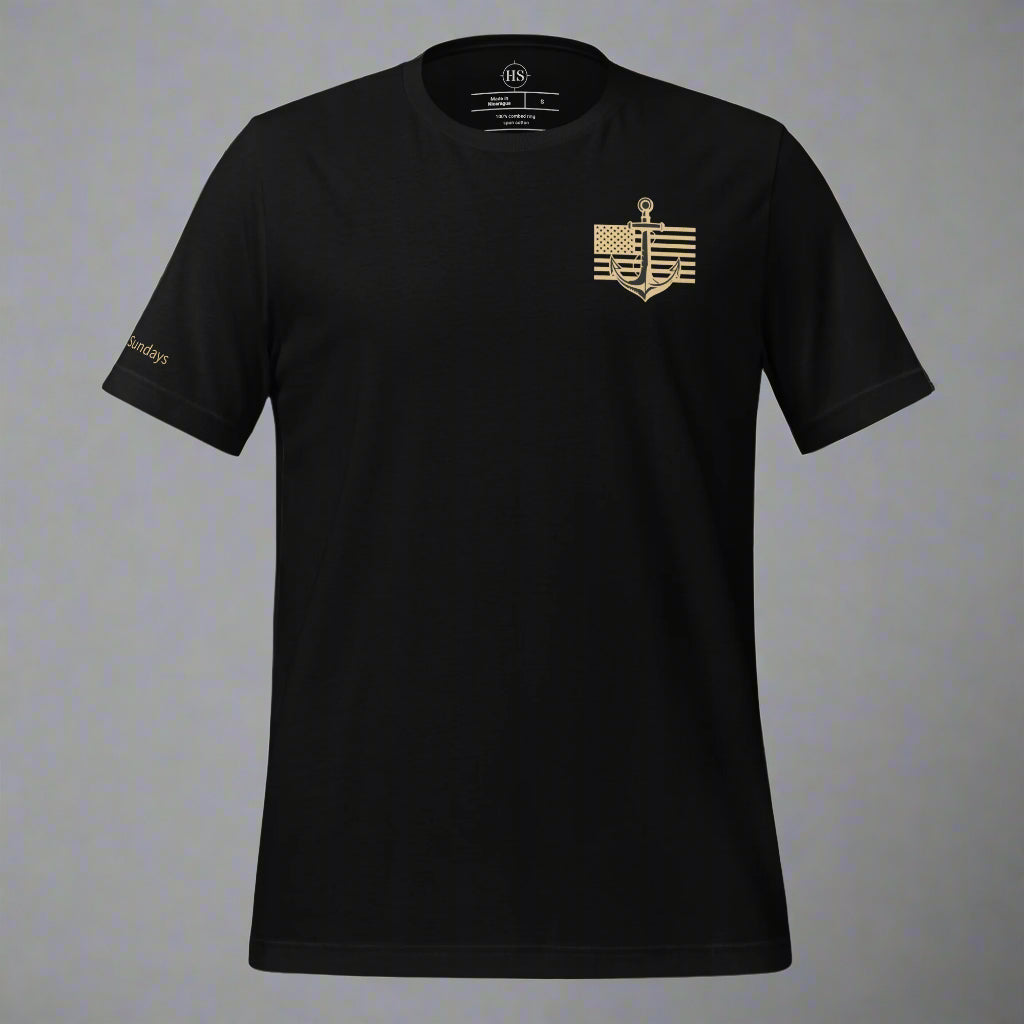 Anchor and American Flag T-shirt
