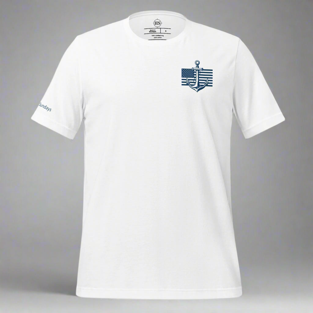 Anchor and American Flag T-shirt