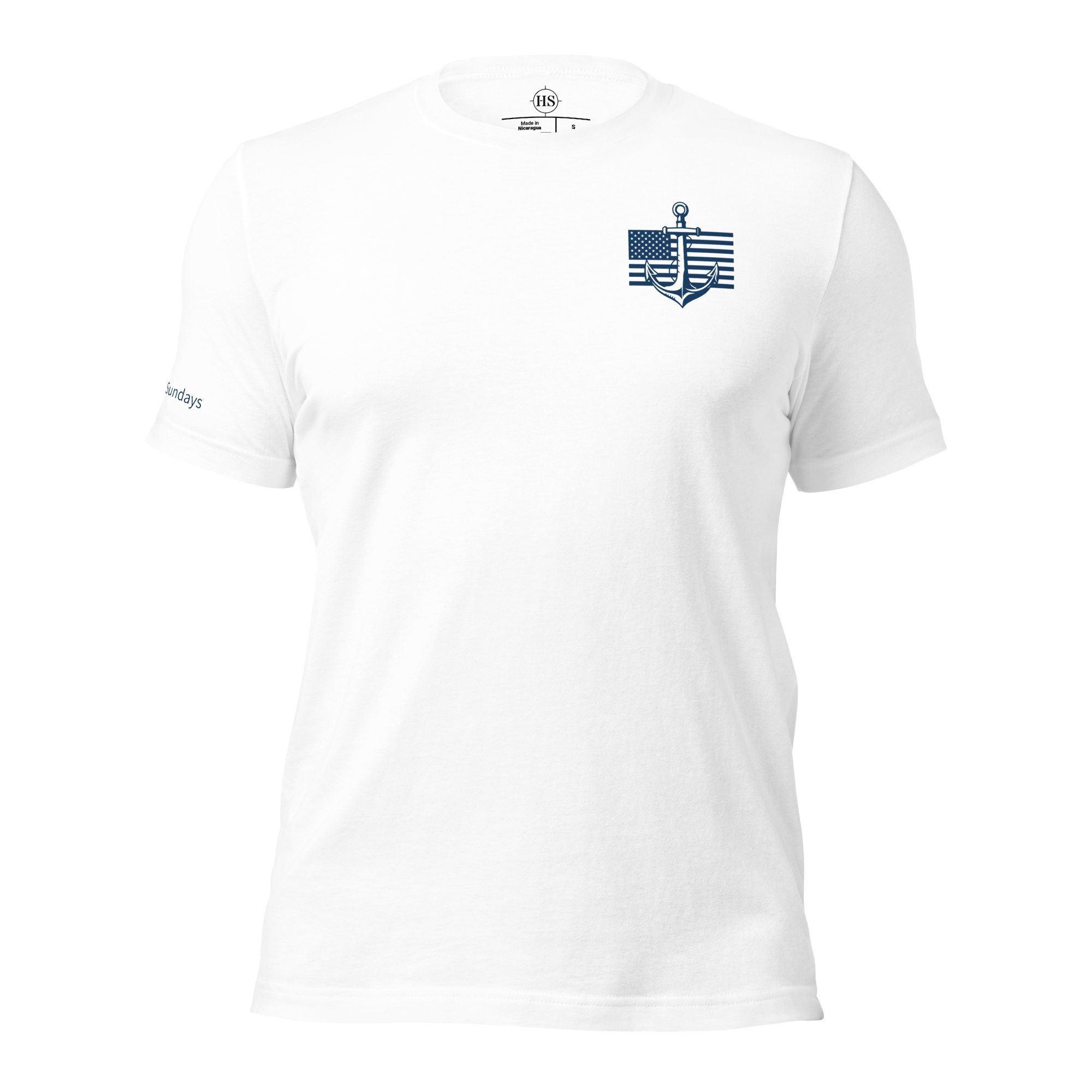Anchor and american flag t-shirt