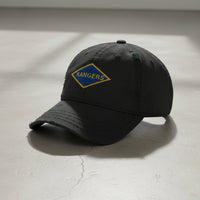 Distressed dad hat with world war 2 blue ranger diamond