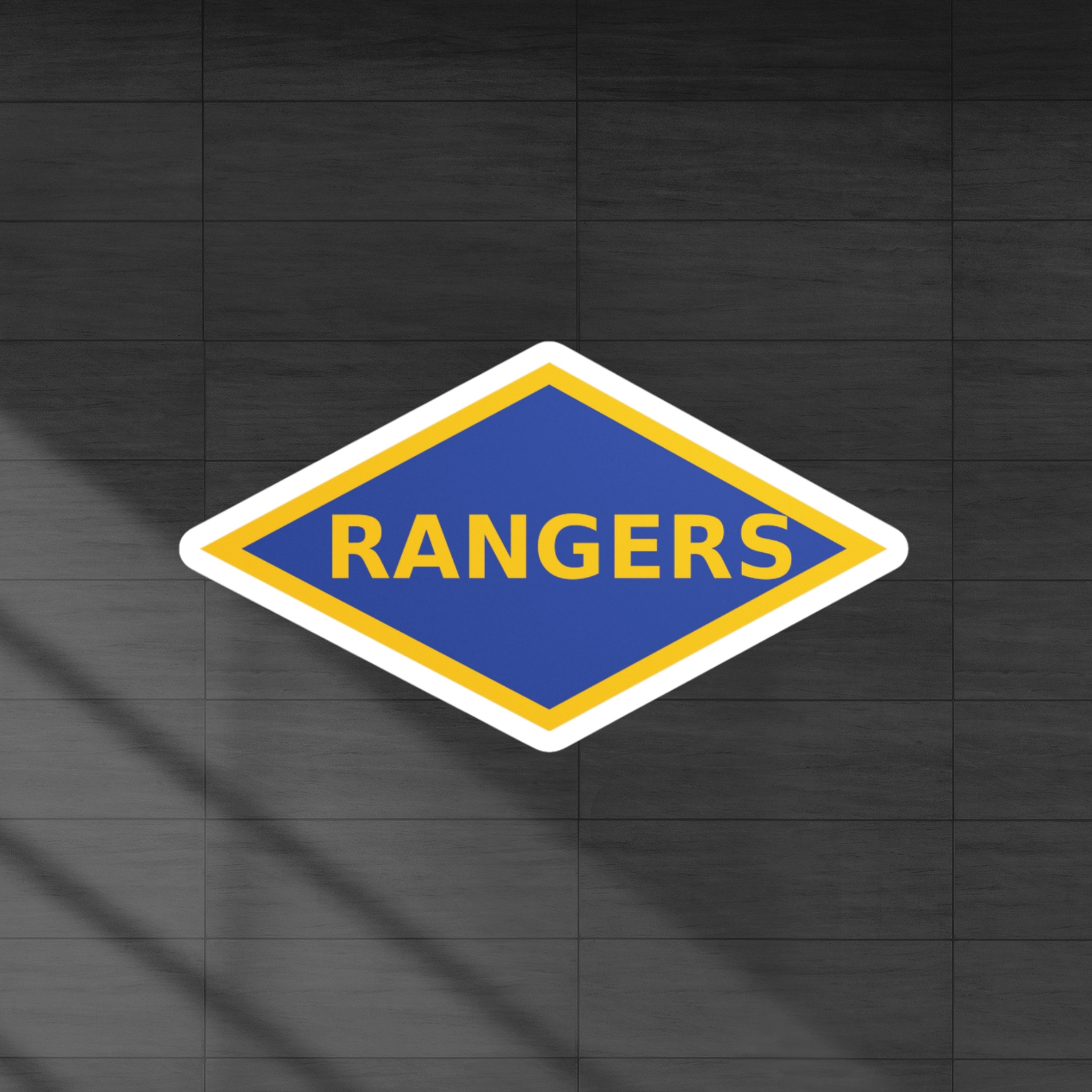 WW2 Blue Ranger Diamond Vinyl Decal Sticker