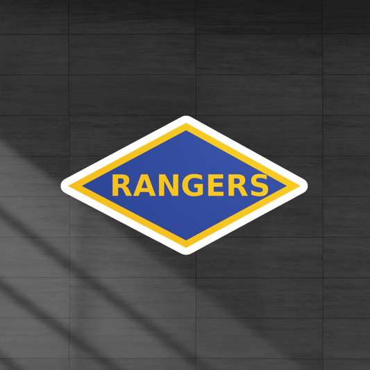 ww2 blue ranger diamond vinyl decal sticker